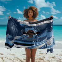 Botswana Independence Day Sarong Raised Fist Map Graphic With National Coat Of Arms