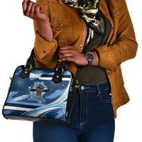 Botswana Independence Day Shoulder Handbag Raised Fist Map Graphic With National Coat Of Arms