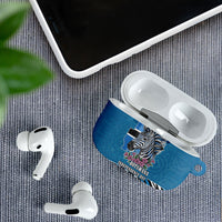 Botswana Independence Day AirPods Case Flying Dove Graphic Zebra Portrait Flag Map