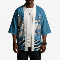 Botswana Independence Day Kimono Flying Dove Graphic Zebra Portrait Flag Map