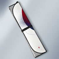 North Korea Flag Day Rise With The Flag Auto Sun Shade Dynamic Red Star Paint Splatter With Tiger
