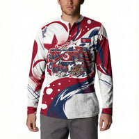 North Korea Flag Day Rise With The Flag Button Sweatshirt Dynamic Red Star Paint Splatter With Tiger