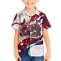 North Korea Flag Day Rise With The Flag Hawaiian Shirt Dynamic Red Star Paint Splatter With Tiger