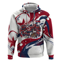 North Korea Flag Day Rise With The Flag Hoodie Dynamic Red Star Paint Splatter With Tiger