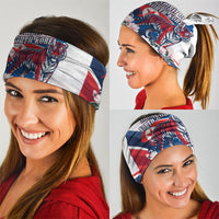North Korea Flag Day Spirit Of North Korea Neck Gaiter Flying Crane Graphic With Tiger Portrait And Magnolia Flowers