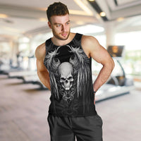 Skull and Wings Men Tank Top Even The Devil Was Once An Angel - Wonder Print Shop