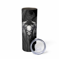 Skull and Wings Skinny Tumbler Even The Devil Was Once An Angel - Wonder Print Shop