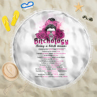 Bitchology Being A Bitch Means Beach Blanket - Wonder Print Shop