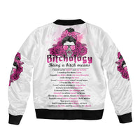 Bitchology Being A Bitch Means Bomber Jacket - Wonder Print Shop