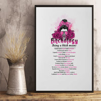 Bitchology Being A Bitch Means Canvas Wall Art - Wonder Print Shop