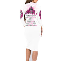Bitchology Being A Bitch Means Family Matching Long Sleeve Bodycon Dress and Hawaiian Shirt - Wonder Print Shop