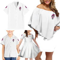 Bitchology Being A Bitch Means Family Matching Off Shoulder Short Dress and Hawaiian Shirt - Wonder Print Shop