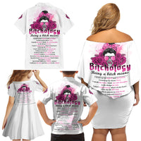 Bitchology Being A Bitch Means Family Matching Off Shoulder Short Dress and Hawaiian Shirt - Wonder Print Shop