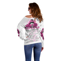 Bitchology Being A Bitch Means Off Shoulder Sweater - Wonder Print Shop