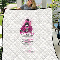 Bitchology Being A Bitch Means Quilt - Wonder Print Shop