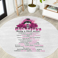 bitchology-being-a-bitch-means-round-carpet