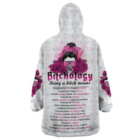 Bitchology Being A Bitch Means Wearable Blanket Hoodie - Wonder Print Shop