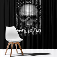 Underestimate Me That'll Be Fun Window Curtain - Wonder Print Shop