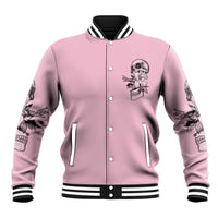 The Good Girl In Me Got Tired Skull Baseball Jacket - Wonder Print Shop