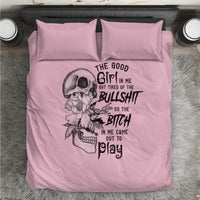 The Good Girl In Me Got Tired Skull Bedding Set - Wonder Print Shop
