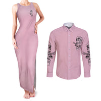 The Good Girl In Me Got Tired Skull Couples Matching Tank Maxi Dress and Long Sleeve Button Shirt - Wonder Print Shop
