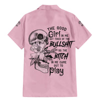 The Good Girl In Me Got Tired Skull Family Matching Mermaid Dress and Hawaiian Shirt - Wonder Print Shop