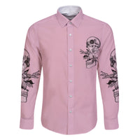 The Good Girl In Me Got Tired Skull Family Matching Off Shoulder Short Dress and Hawaiian Shirt - Wonder Print Shop