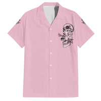 The Good Girl In Me Got Tired Skull Family Matching Short Sleeve Bodycon Dress and Hawaiian Shirt - Wonder Print Shop