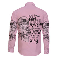 The Good Girl In Me Got Tired Skull Family Matching Tank Maxi Dress and Hawaiian Shirt - Wonder Print Shop