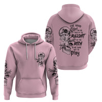 The Good Girl In Me Got Tired Skull Hoodie - Wonder Print Shop