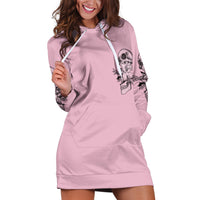 The Good Girl In Me Got Tired Skull Hoodie Dress - Wonder Print Shop