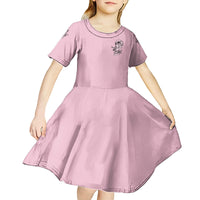 The Good Girl In Me Got Tired Skull Kid Short Sleeve Dress - Wonder Print Shop