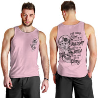 The Good Girl In Me Got Tired Skull Men Tank Top - Wonder Print Shop