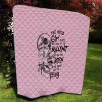 The Good Girl In Me Got Tired Skull Quilt - Wonder Print Shop