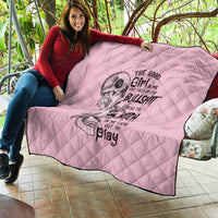 The Good Girl In Me Got Tired Skull Quilt - Wonder Print Shop