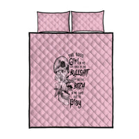 The Good Girl In Me Got Tired Skull Quilt Bed Set - Wonder Print Shop