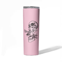 The Good Girl In Me Got Tired Skull Skinny Tumbler - Wonder Print Shop