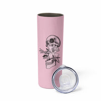 The Good Girl In Me Got Tired Skull Skinny Tumbler - Wonder Print Shop