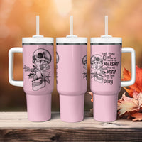 The Good Girl In Me Got Tired Skull Tumbler With Handle - Wonder Print Shop
