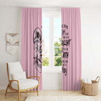 The Good Girl In Me Got Tired Skull Window Curtain - Wonder Print Shop