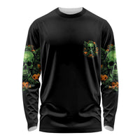 Your Demons Hide Under Your Bed Skull Halloween Long Sleeve Shirt - Wonder Print Shop