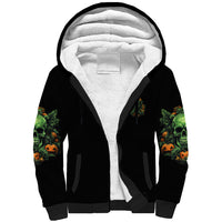 Your Demons Hide Under Your Bed Skull Halloween Sherpa Hoodie - Wonder Print Shop