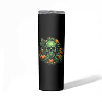 Your Demons Hide Under Your Bed Skull Halloween Skinny Tumbler - Wonder Print Shop