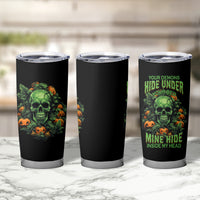 Your Demons Hide Under Your Bed Skull Halloween Tumbler Cup - Wonder Print Shop