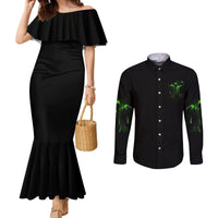 you-my-friend-should-have-been-swallowed-halloween-couples-matching-mermaid-dress-and-long-sleeve-button-shirt
