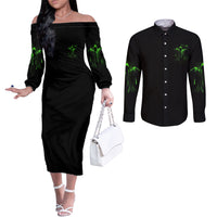 you-my-friend-should-have-been-swallowed-halloween-couples-matching-off-the-shoulder-long-sleeve-dress-and-long-sleeve-button-shirt