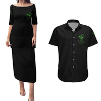You My Friend Should Have Been Swallowed Halloween Couples Matching Puletasi Dress and Hawaiian Shirt - Wonder Print Shop