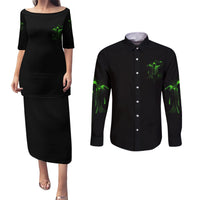 You My Friend Should Have Been Swallowed Halloween Couples Matching Puletasi Dress and Long Sleeve Button Shirt - Wonder Print Shop