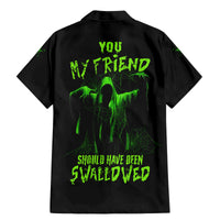 You My Friend Should Have Been Swallowed Halloween Family Matching Mermaid Dress and Hawaiian Shirt - Wonder Print Shop