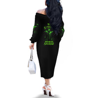 You My Friend Should Have Been Swallowed Halloween Family Matching Off Shoulder Long Sleeve Dress and Hawaiian Shirt - Wonder Print Shop